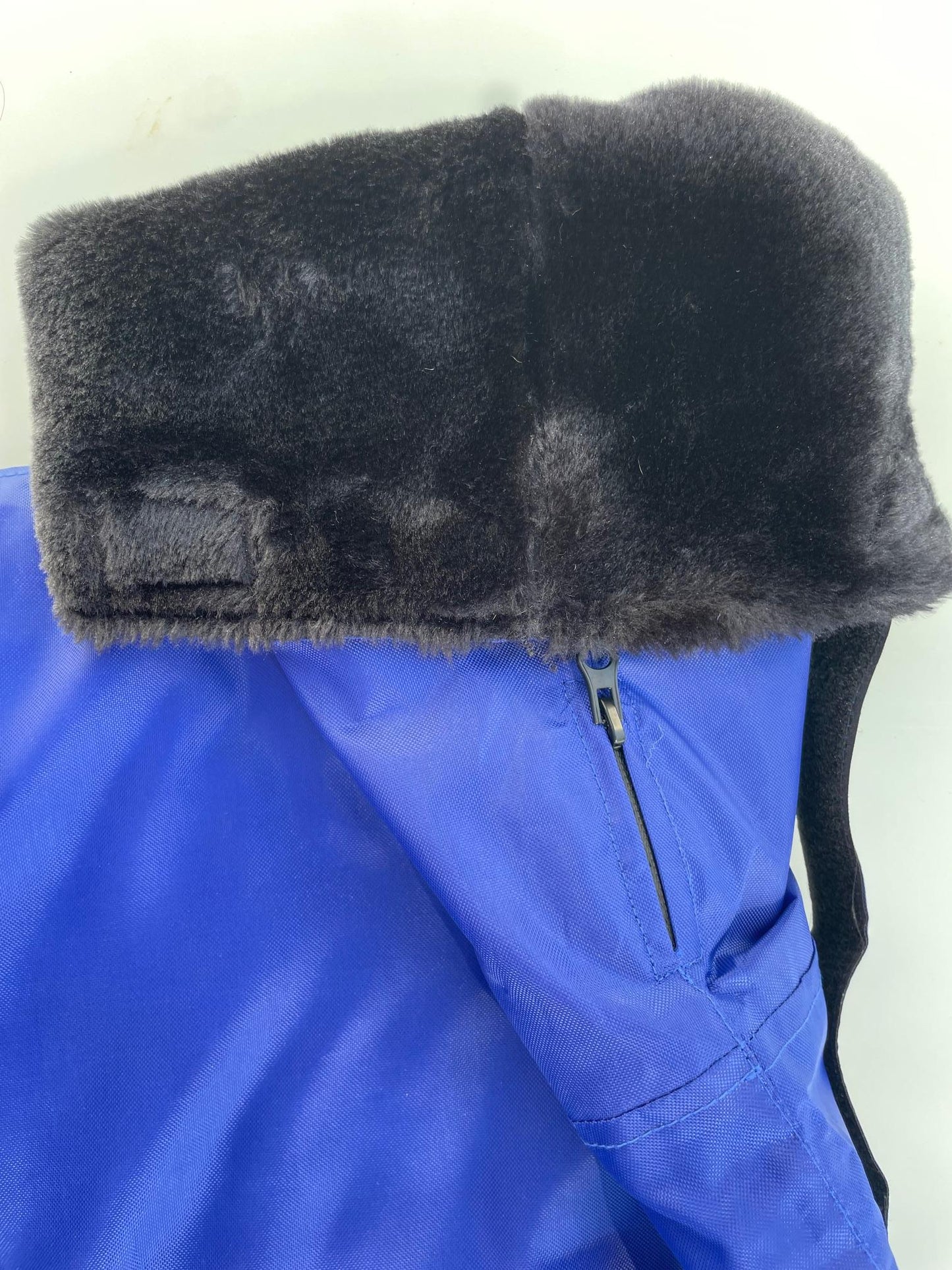 Windhond winterjas blauw