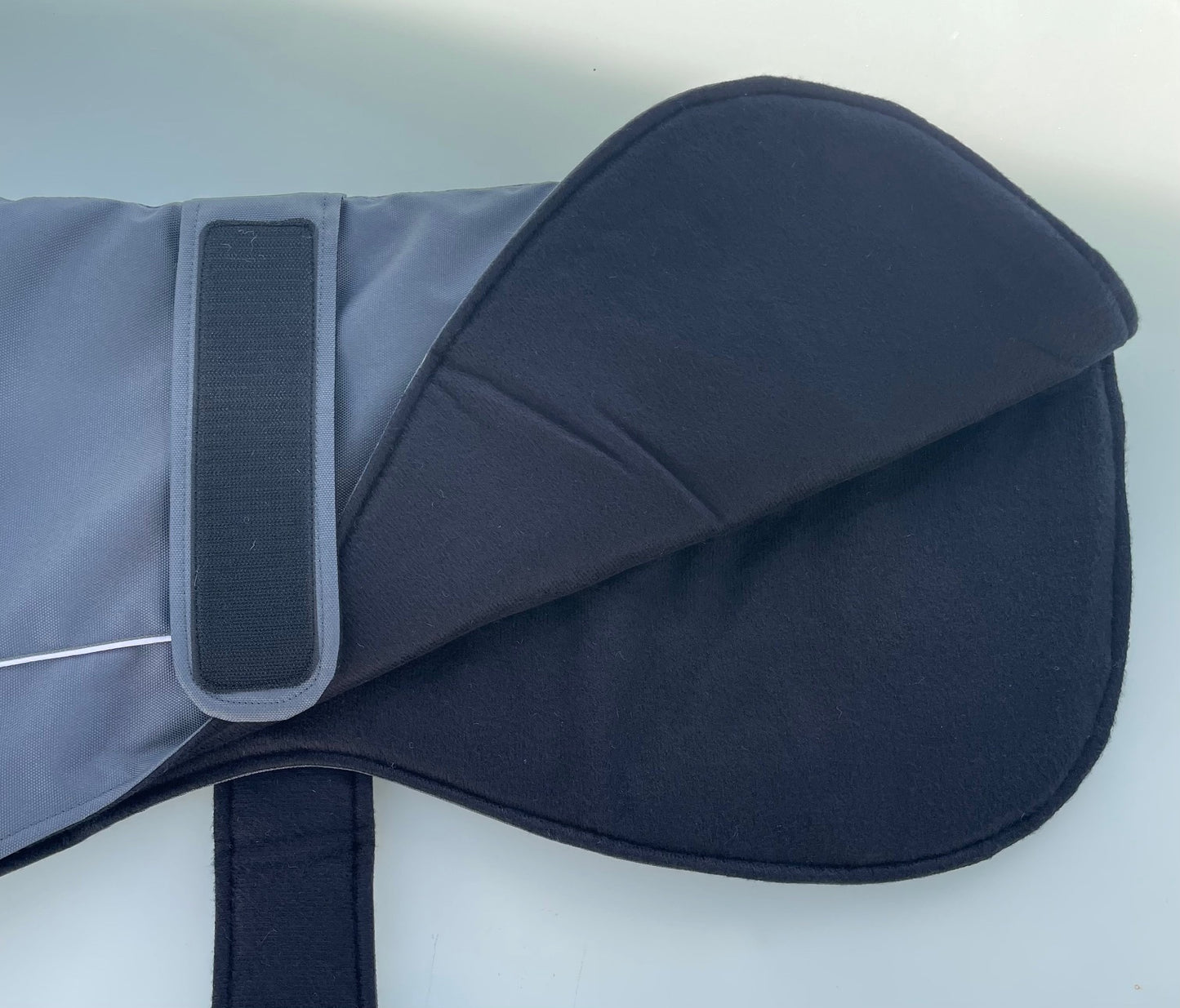 Windhond winterjas lichtgrijs