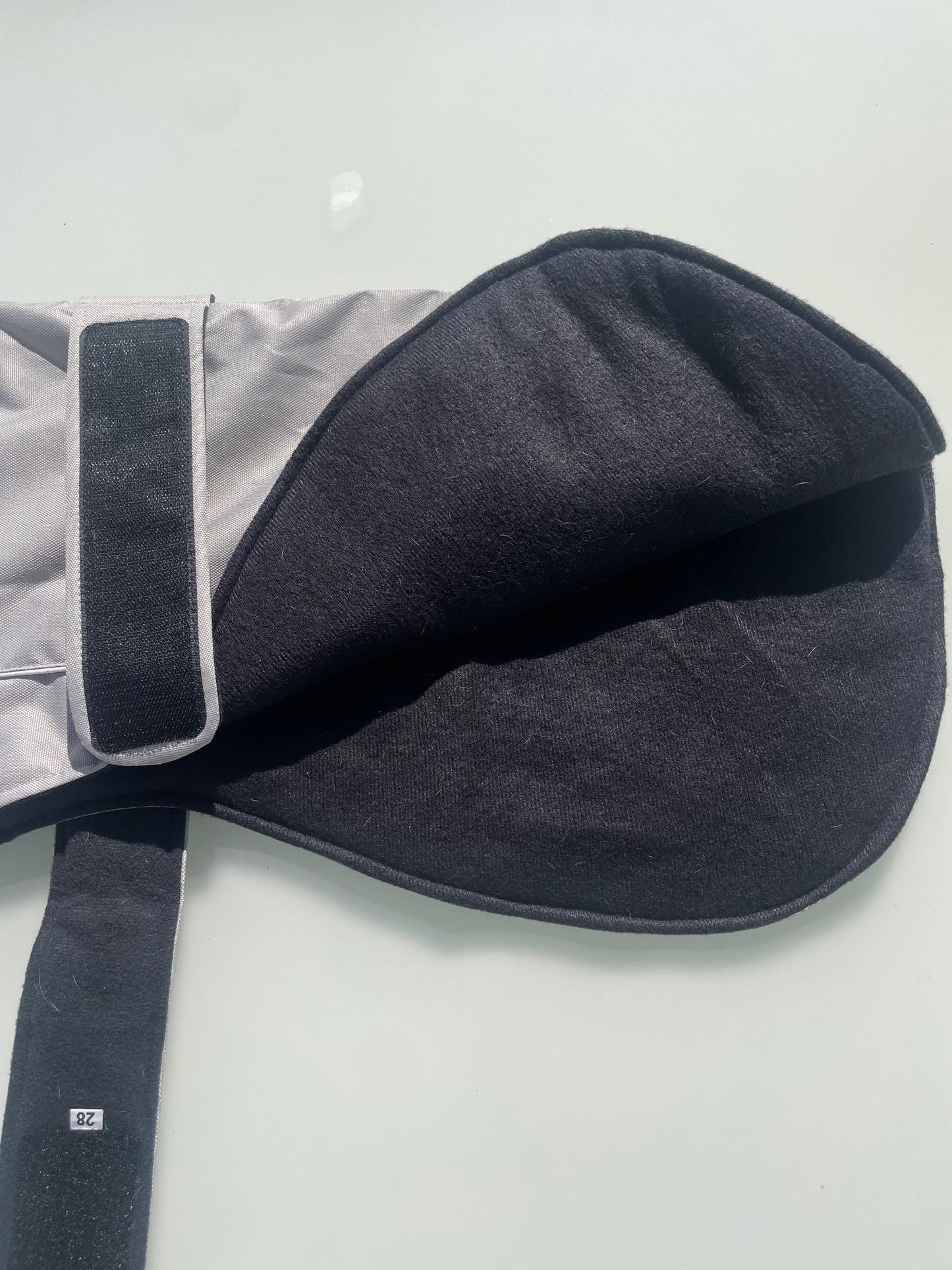 Windhond winterjas grijs