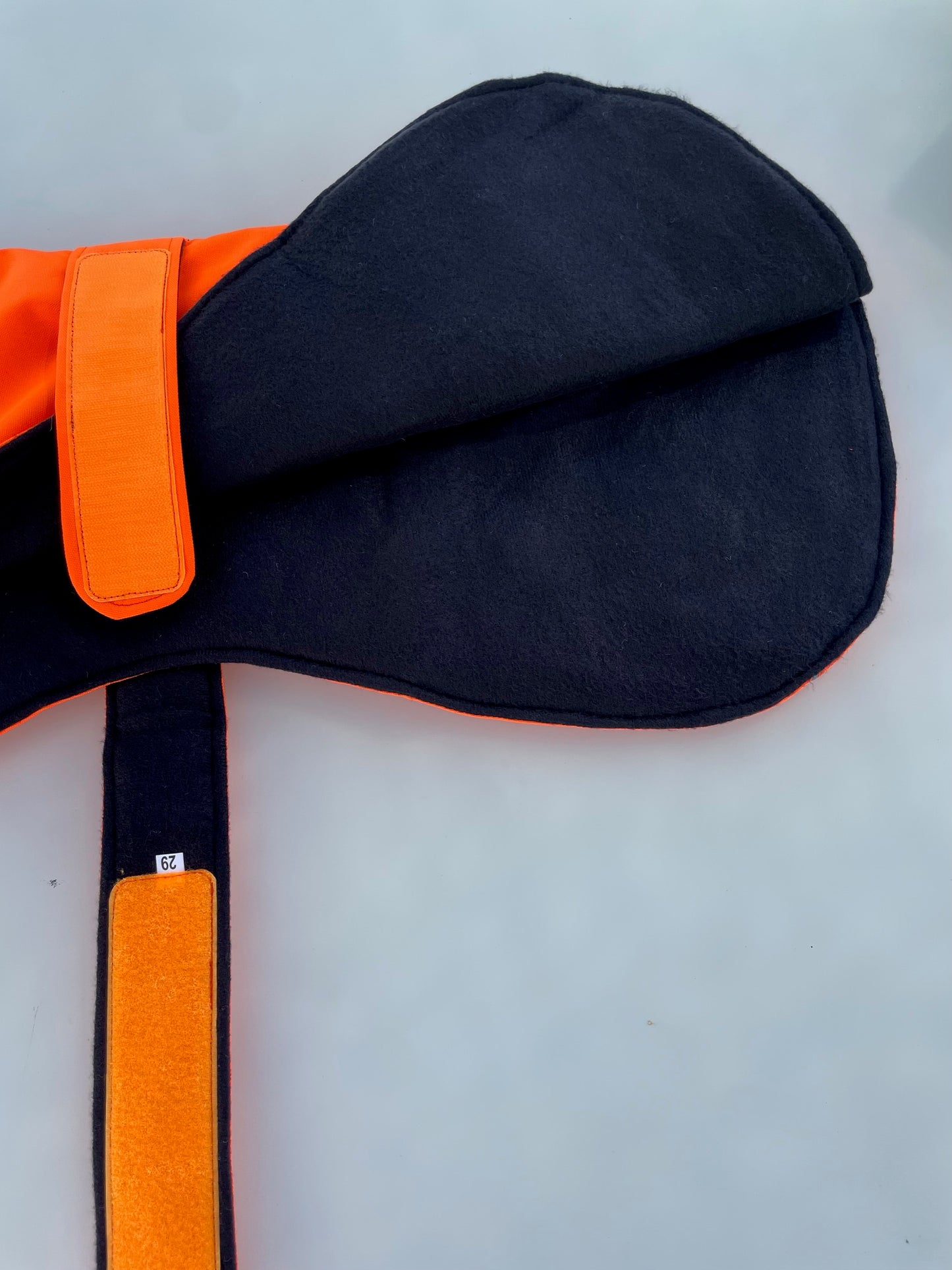 Windhond winterjas oranje