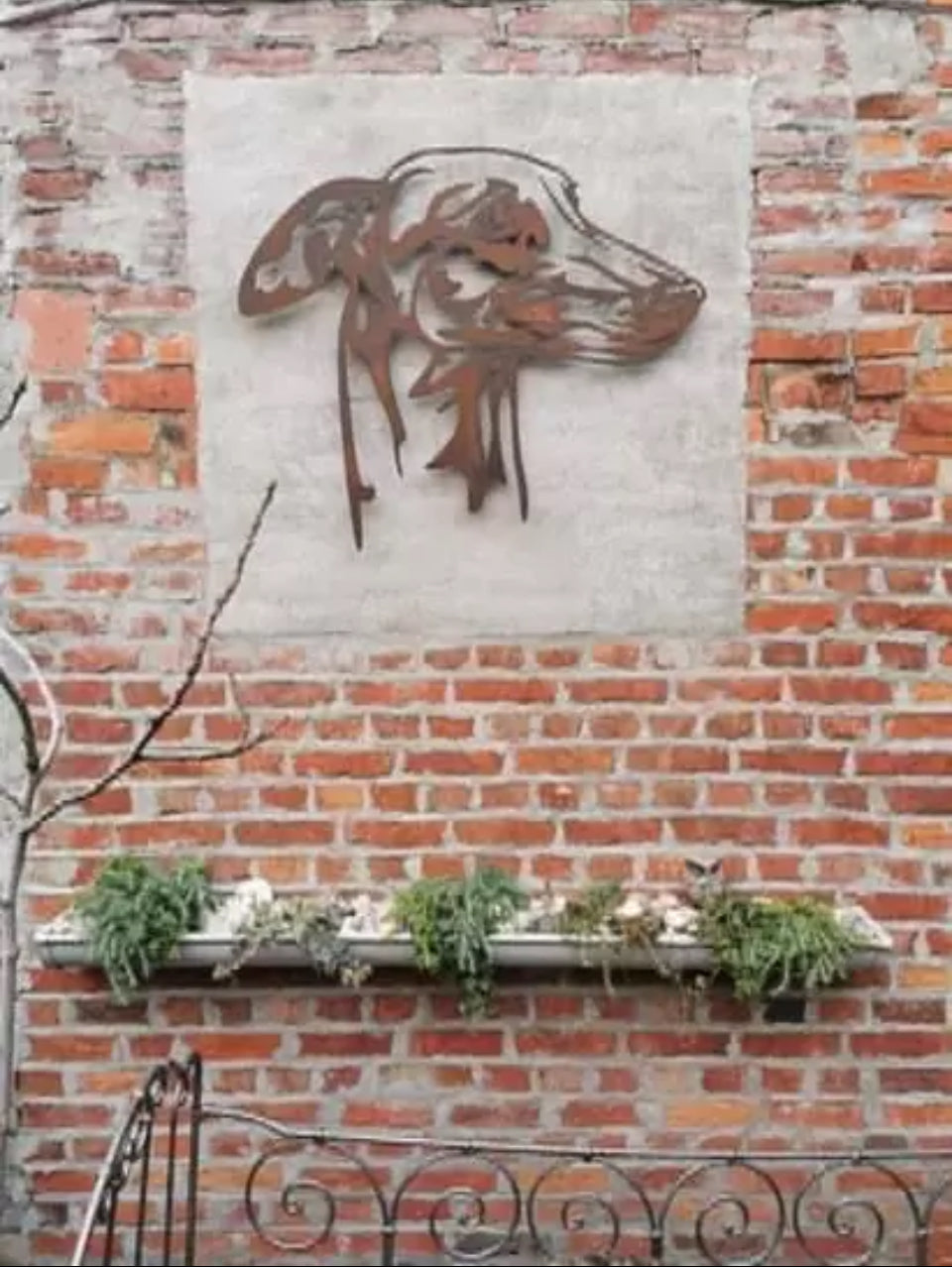 Metalen wandpaneel voor binnen en buiten (Brons)