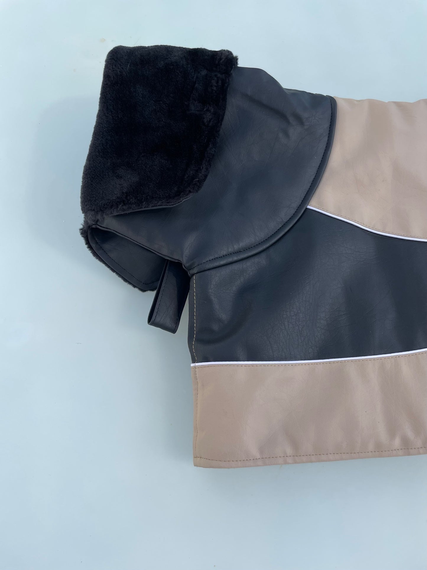 Windhond winterjas beige