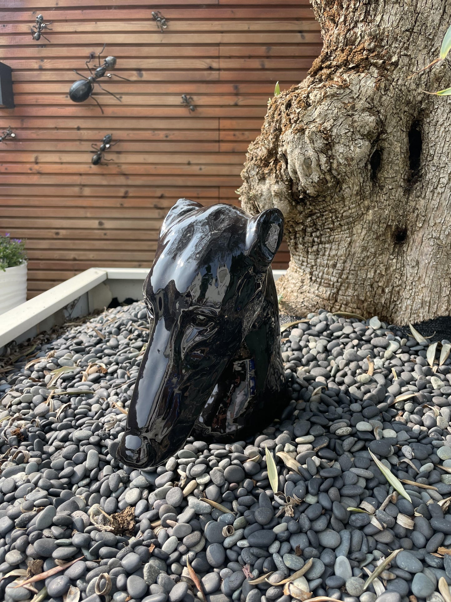 Image Greyhound - black glazed