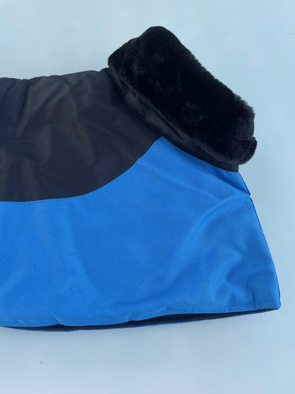 Winter Coat Galgo Blue with Black - Galgo Project